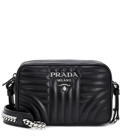 prada small diagramme leather camera bag|prada cross body bag nylon.